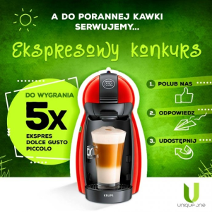 Ekspresowy konkurs - wygraj ekspres Dolce Gusto Piccolo