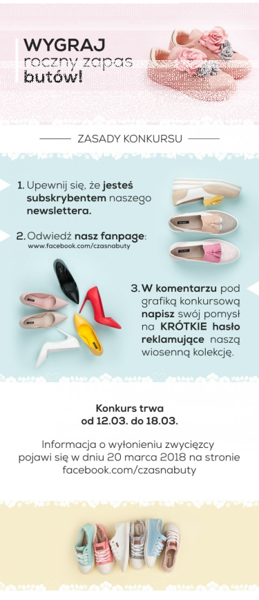 Wygraj roczny zapas butów.