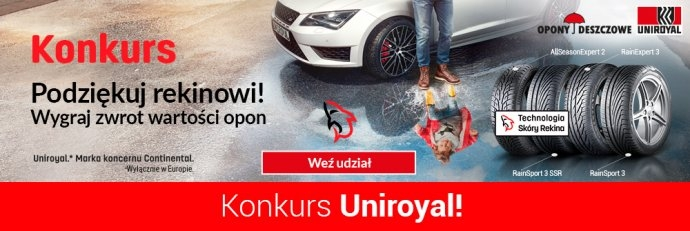 Konkurs "Podziękuj rekinowi! Wygraj zwrot wartości opon"