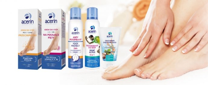Wygraj 2 wybrane kosmetyki do stóp Acerin