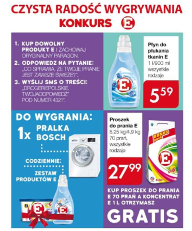 Konkurs "Czysta radość wygrywania" Drogerie Polskie