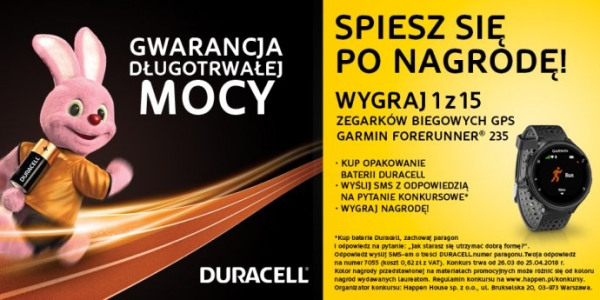 Konkurs "DURACELL - Spiesz się po nagrodę!" Biedronka