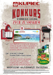 Konkurs "Życie ze smakiem" sklepy Kupiec