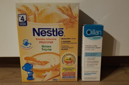 Wygraj kaszkę mannę Nestle + tonujący krem ultranawilżający Oillan