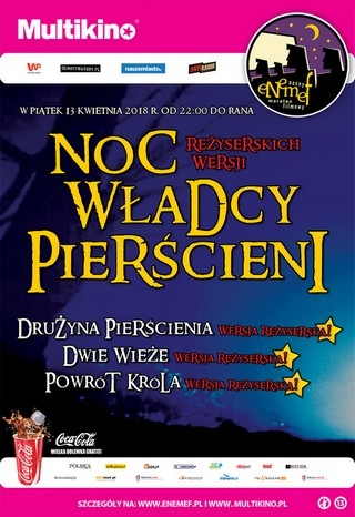 Warszawa: Konkurs "ENEMEF: Noc Reżyserskich Wersji Władcy Pierścieni" do godz. 12:00