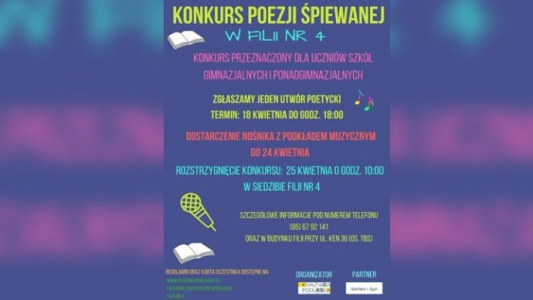 Białystok: Konkurs "Poezji Śpiewanej"