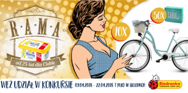 Konkurs "Margaryna Rama od 25 lat na polskich stołach!" Biedronka