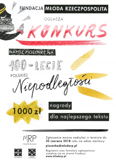 Konkurs "Piosenka Patriotyczna na 100-lecie Niepodległości"