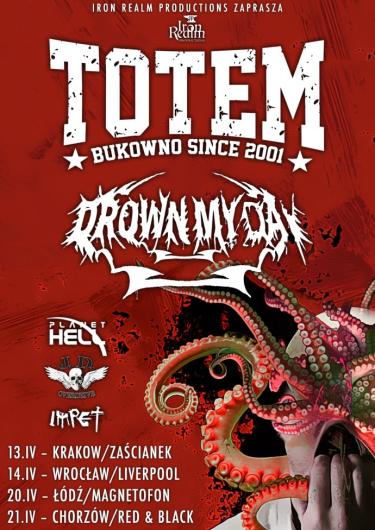 Wygraj bilety na koncert Totem i Drown My Day! Łódź, Chorzów, do godz. 12:00