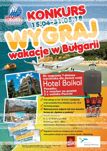 Olsztyn: Konkurs "Wygraj wakacje w Bułgarii"