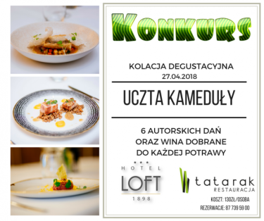 Suwałki: Wygraj podwójne zaproszenie na kolację "UCZTA KAMEDUŁY"
