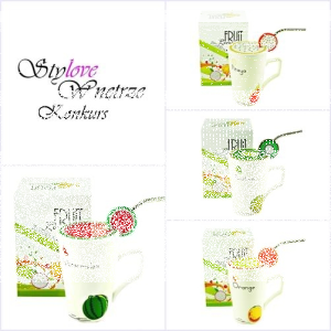 Wygraj duży kubek ze słomką i owocowym przykryciem, do godz. 10:00