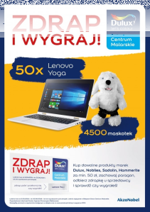 Loteria "Zdrap i Wygraj w Dulux Centrum Malarskim"