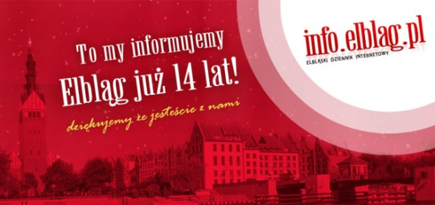 Konkurs "Uczcij z nami 14 urodziny INFO i wygraj zaproszenie na kolacje!" Elbląg (do godz. 12.00)
