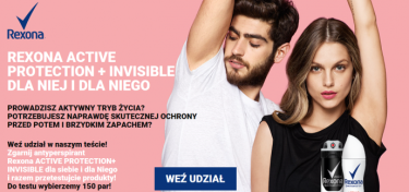 Testuj "REXONA Active Protection + Invisible dla niej i dla niego"