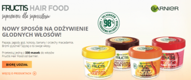 Zostań 1 z 330 testerek! Fructis Hair Food od Garnier