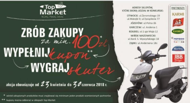 Otwock: Konkurs "Skuter za hasło" Top Market