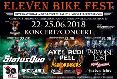 Wrocław: Wygraj bilety na ELEVEN BIKE FEST 2018 we Wrocławiu