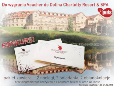 Wygraj voucher do Dolina Charlotty Resort & Spa! do godz. 11:00
