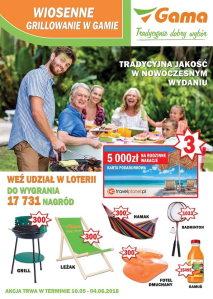 Konkurs "Wiosenne grillowanie w Gamie"