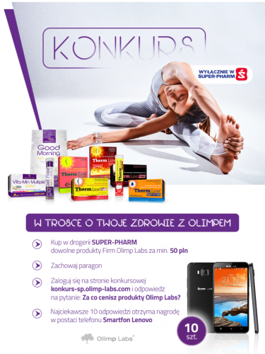 Konkurs "W trosce o Twoje zdrowie z Olimpem"