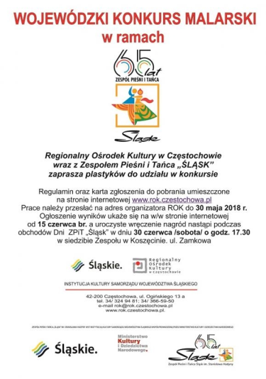 Wojewódzki Konkurs Malarski "Zespół Pieśni i Tańca Śląsk"