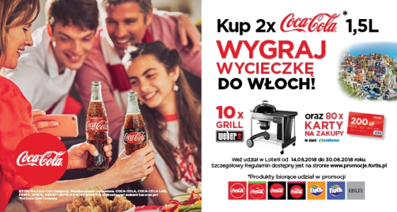 Loteria "Kup 2x produkty Coca-Coli i wygrywaj nagrody!" Lewiatan