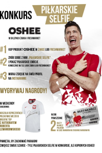 Konkurs fotograficzny "Oshee - piłkarskie selfie" Żabka, FreshMarket