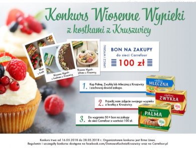 Konkurs fotograficzny "Wiosenne wypieki z kostkami z Kruszwicy" Carrefour