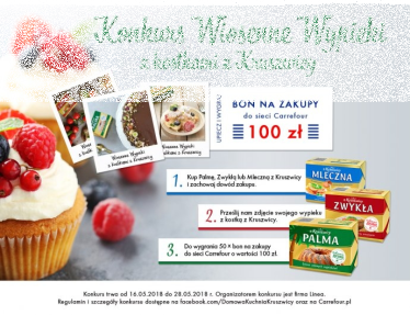 Konkurs fotograficzny "Wiosenne wypieki z kostkami z Kruszwicy" Carrefour