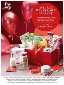 Konkurs "25 lat Rossmanna w Polsce"