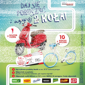 Konkurs "Daj się poruszyć Nestlé i wygraj 2 koła" Intermarche