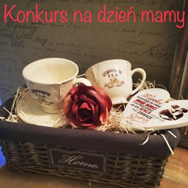 Wygraj zestaw pięknych filiżanek w koszyku