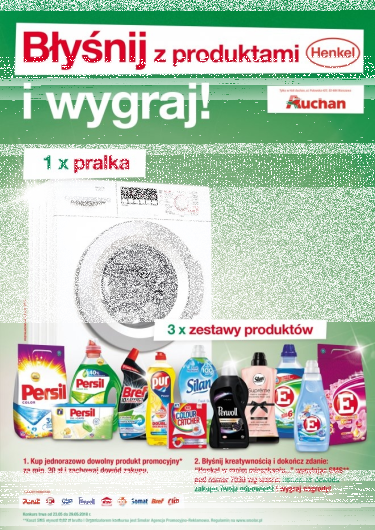 Konkurs "Błyśnij z produktami Henkel i wygraj w Auchan w Warszawie"