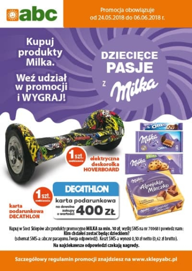 Konkurs "Dziecięce pasje z Milka" ABC