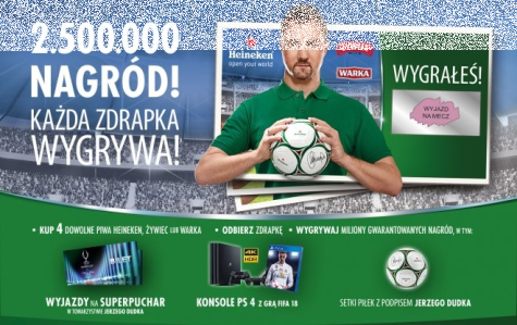 Loteria zdrapkowa Żywiec 2018, Żabka, FreshMarket, 18+