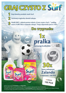 Konkurs "Graj czysto z Surf" Stokrotka