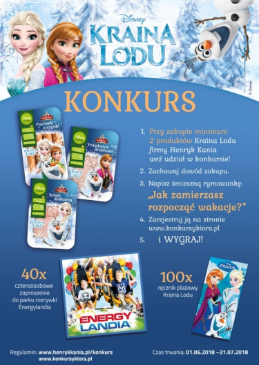 Konkurs "Początek wakacji z Disneyem i Henrykiem Kanią"