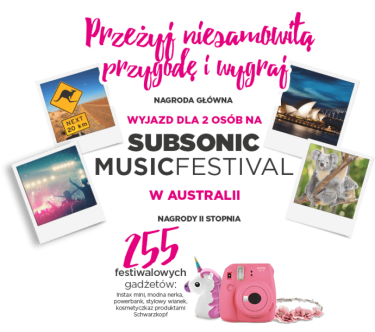 Loteria "Lato jest przygodą - Schwarzkopf" etapy miesięczne