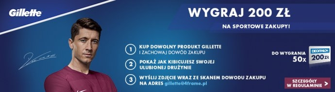 Konkurs "Gillette - Pokaż jak kibicujesz najlepszym" Tesco