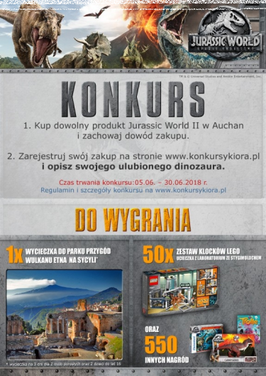 Konkurs "Ulubiony Dinozaur" Auchan