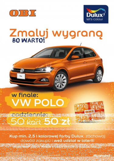 Loteria "Zmaluj wygraną. Bo warto!" OBI
