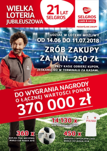 Loteria "21 lat Selgros w Polsce"