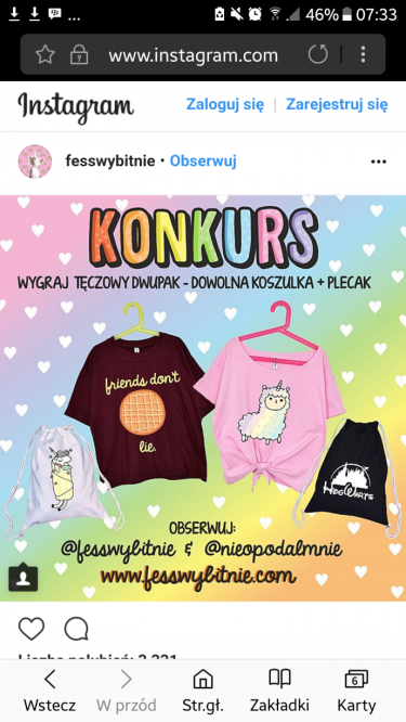 Konkurs dla jednorożców! do godz.  20:30