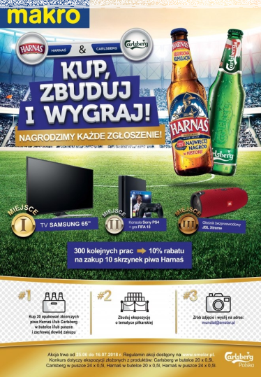 Konkurs ekspozycyjny dla firm od Carlsberg, Makro, 18+