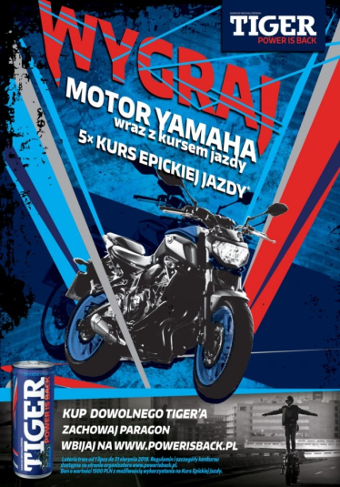 Loteria "Tiger wygrywa motor"