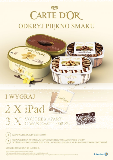 Konkurs "Odkryj piękno smaku Carte d'Or"