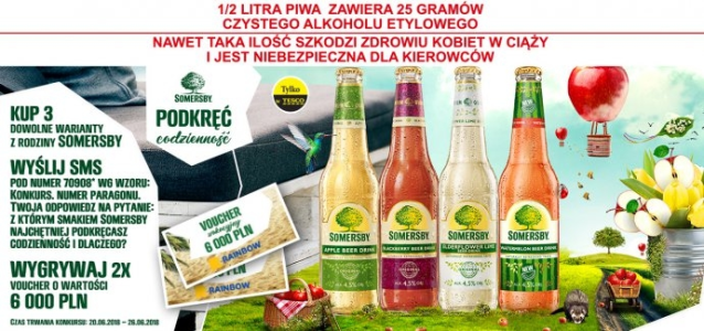 Konkurs "Podkręć codzienność z Somersby w Tesco" 18+