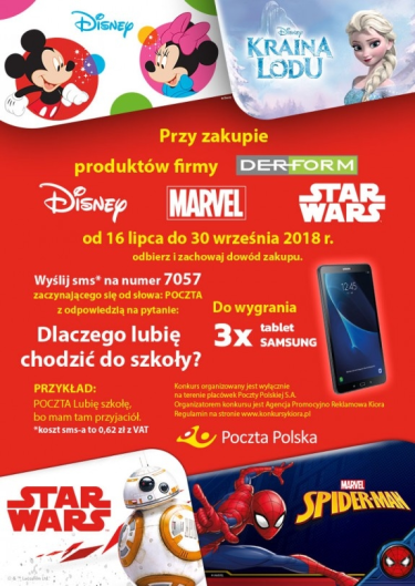 Konkurs "Dlaczego lubię chodzić do szkoły?" Poczta Polska