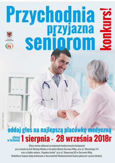 Gorzów Wielkopolski: Konkurs "Przychodnia przyjazna seniorom"
